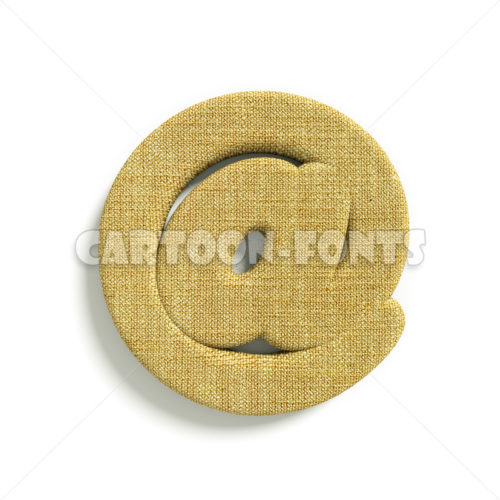 hessian email sign - 3d sign - Cartoon fonts