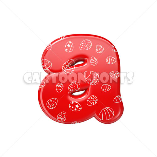 red and white celebration character A - Lower-case 3d font - Cartoon fonts