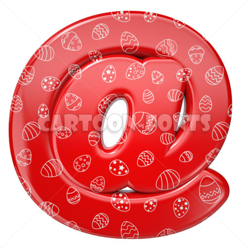 Easter egg email sign - 3d sign - Cartoon fonts