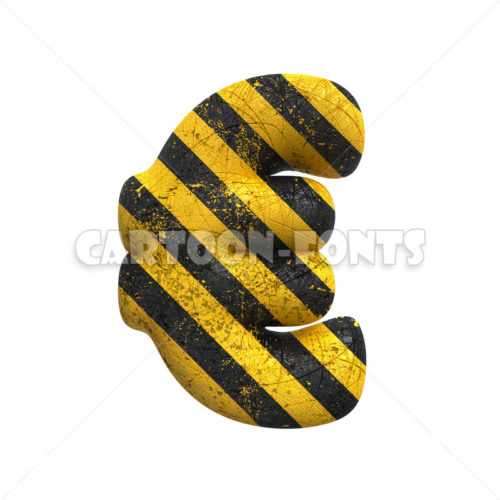 Danger euro Money - 3d Money symbol - Cartoon fonts - High quality 3d letters and signs illustrations
