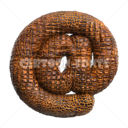 alligator skin email sign - 3d sign - Cartoon fonts - High quality 3d letters and signs illustrations