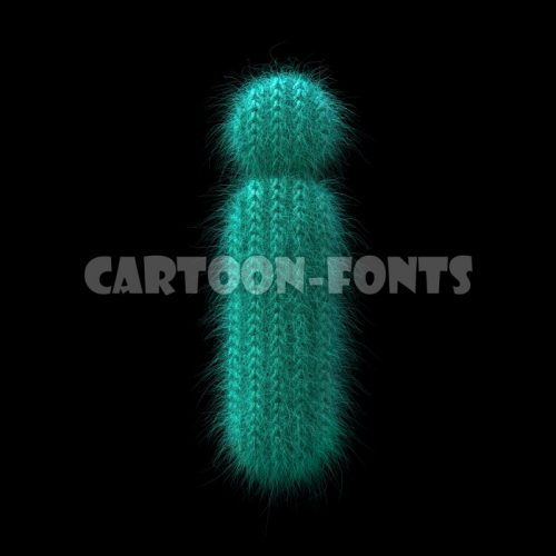 knit font I - Lower-case 3d letter - Cartoon fonts - High quality 3d letters and signs illustrations