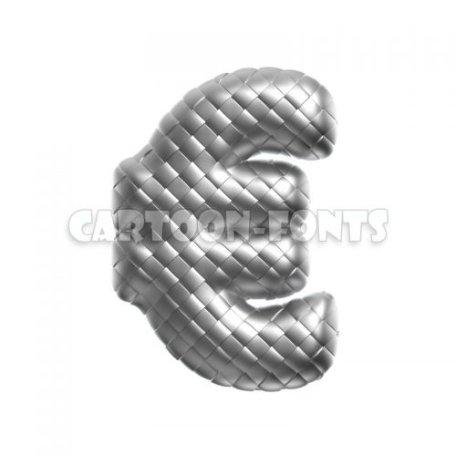 Metal scale euro Money - 3d Money symbol - Cartoon fonts - High quality 3d letters and signs illustrations